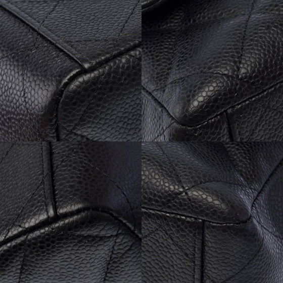Classic Black Quilted Leather Bag – Gold Chain Edition