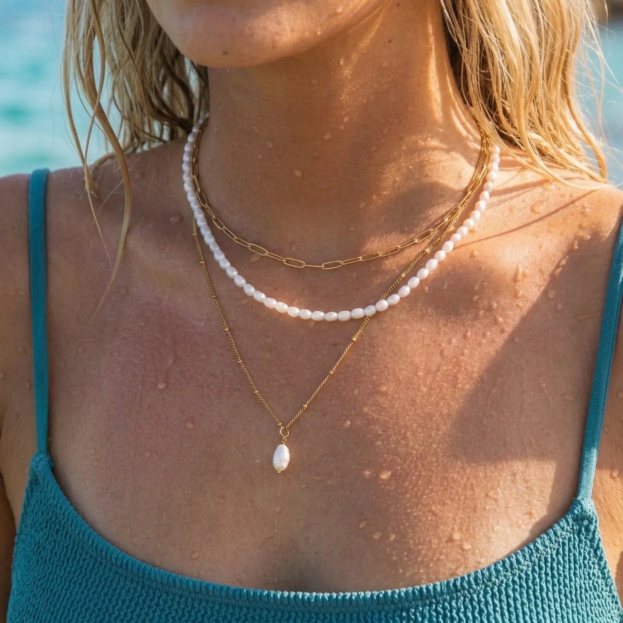 Lena Golden Chain Necklace