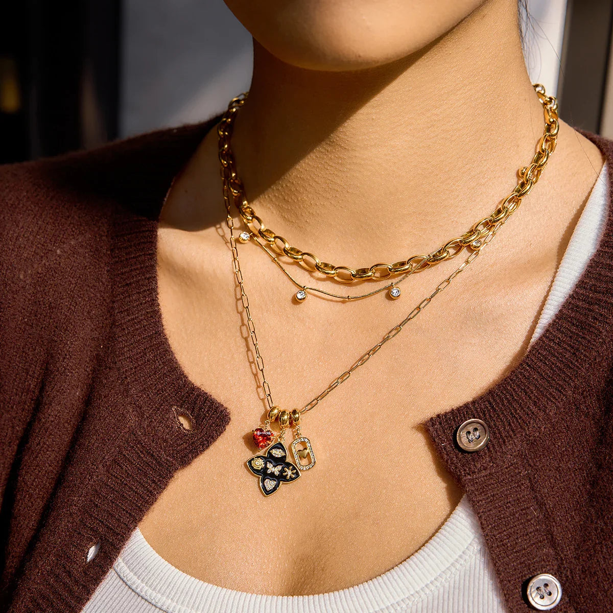Soline Vintage Charm Necklace